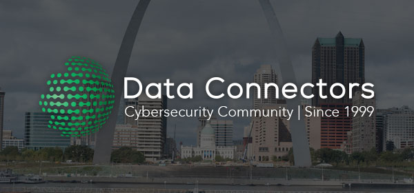 Data Connectors Logo with St. Louis Skyling